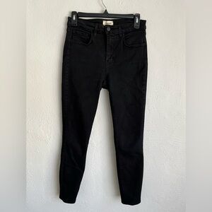 L’agence Woman Black High Rise Skinny Leg Jeans, Size 27